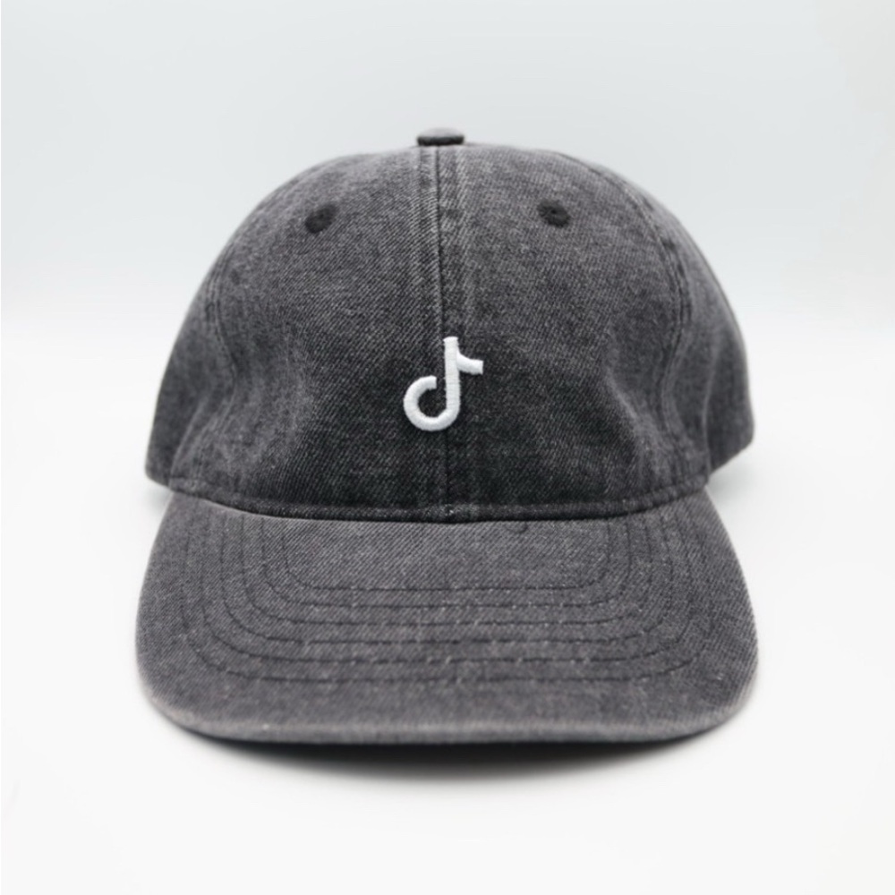 3/$15 TikTok Hat Charcoal Gray Denim Cap Hat